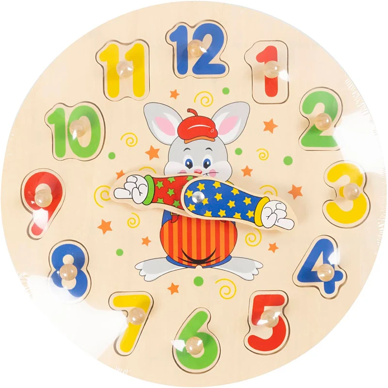 VIGA Puzzle Uhr, D 30 cm, 12 Stücke, 1 Stk [HOB-907783]