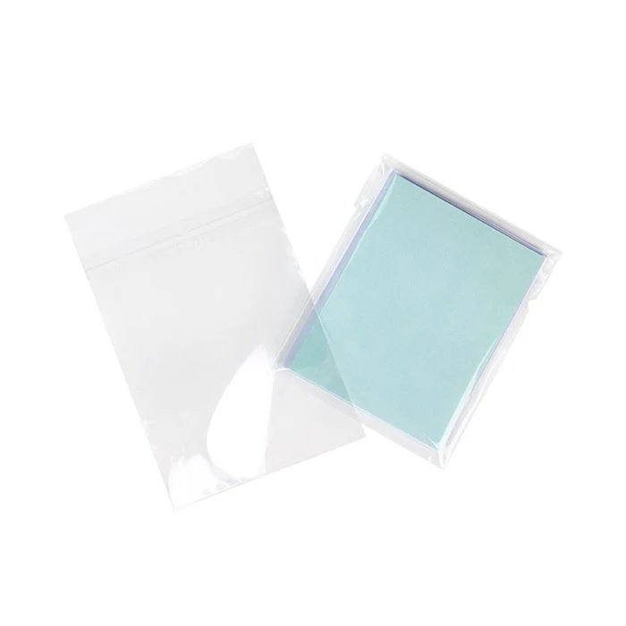 Umweltfreundliche Beutel 13x17.1 cm Transparent mit Schutzverschluss (100 Stück) [GC6B2PC]