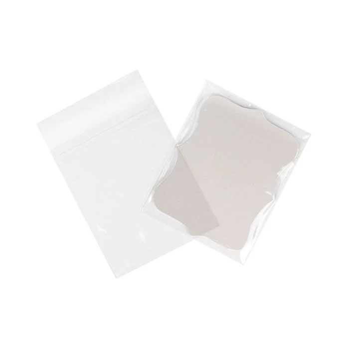 Umweltfreundliche Beutel 11,4x14,1 cm Transparent mit Schutzverschluss (100 Stück) [GC54SPC]