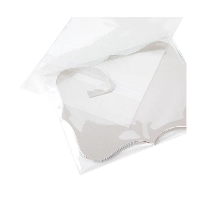 Umweltfreundliche Beutel 11,4x14,1 cm Transparent mit Schutzverschluss (100 Stück) [GC54SPC]