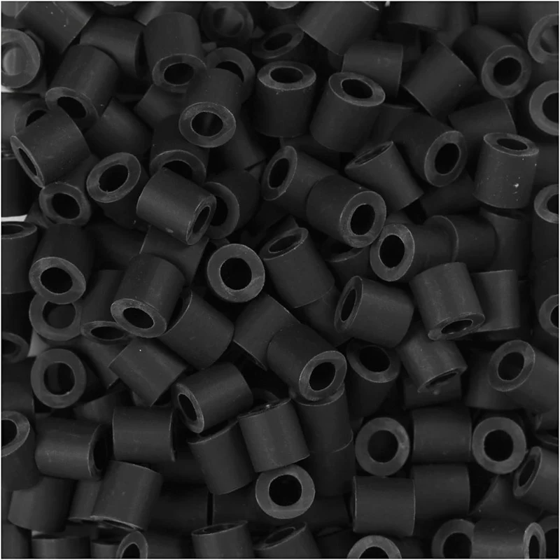 NABBI BioBeads, Größe 5x5 mm, Lochgröße 2.5 mm, medium, Schwarz, 1000 Stk/ 1 Pck [HOB-9067720]