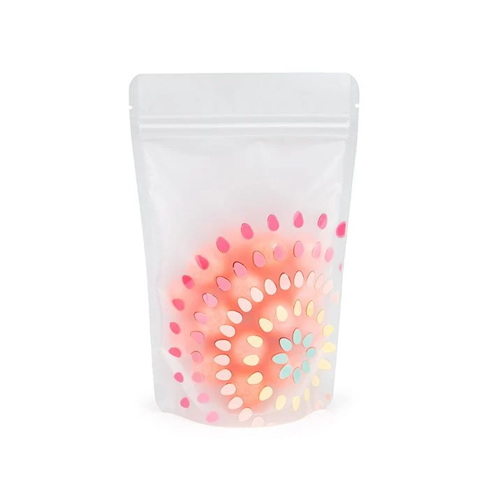 Standbodenbeutel Pastell Frost Blüte 13x7.9x20.6 cm (25 Stück) [ZBGSW3BL]
