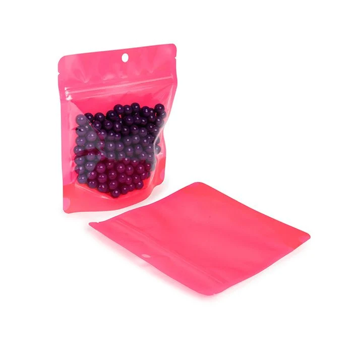 Standbodenbeutel Neon Rosa 15.9x6.4x14.6 cm (100 Stück) [ZBGNSHZPK]
