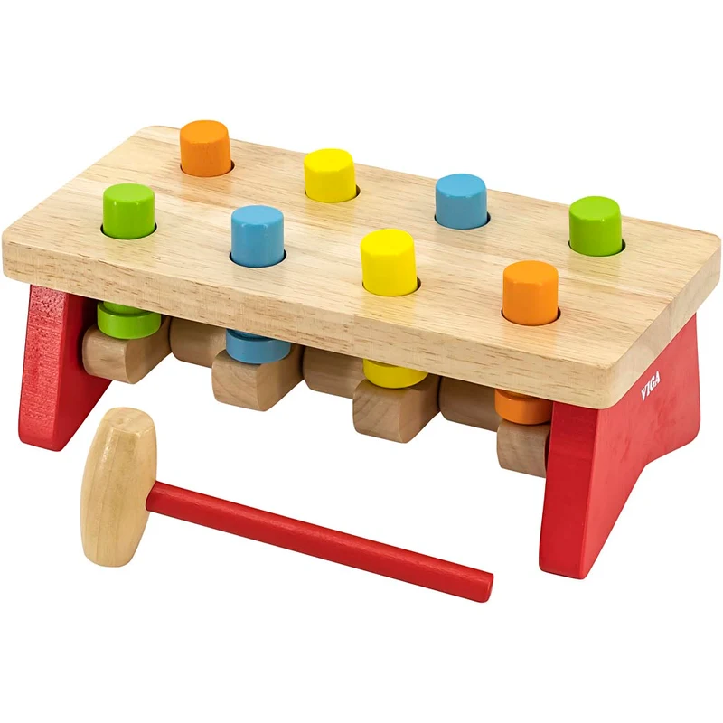 VIGA Spielzeug Hammerbank, Größe 26x12x13 cm, 1 Stk [HOB-907776]