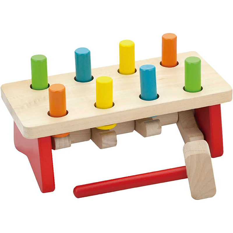 VIGA Spielzeug Hammerbank, Größe 26x12x13 cm, 1 Stk [HOB-907776]