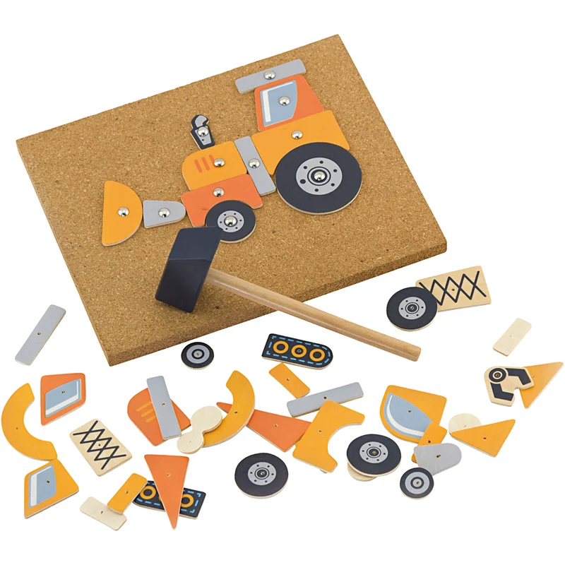 VIGA Hammer-Mosaik-Set, Fahrzeug, Größe 23x18 cm, 1 Stk [HOB-907772]
