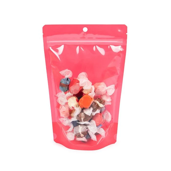 Standbodenbeutel Transparent/Neon- Watermelon 14,9x8,9x23,2 cm (100 Stück) [ZBGN7W]