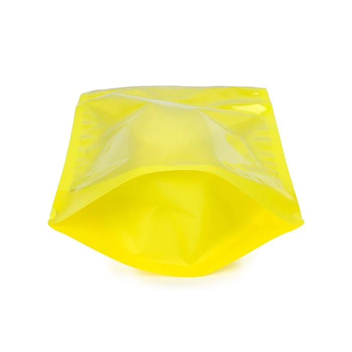 Standbodenbeutel Transparent/Neon- Gelb 17,2x8,9x28,6 cm (100 Stück) [ZBGN4YW]