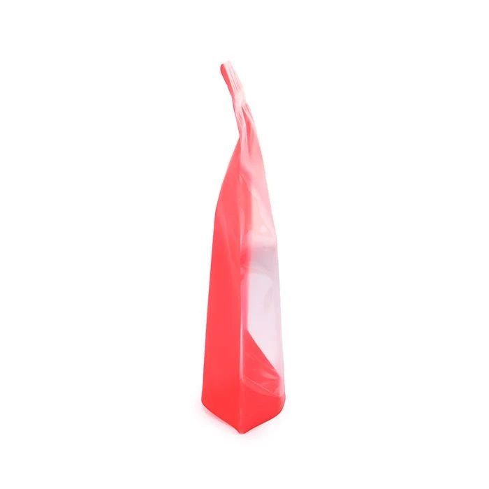 Standbodenbeutel Transparent/Neon- Watermelon 17,2x8,9x28,6 cm (100 Stück) [ZBGN4W]
