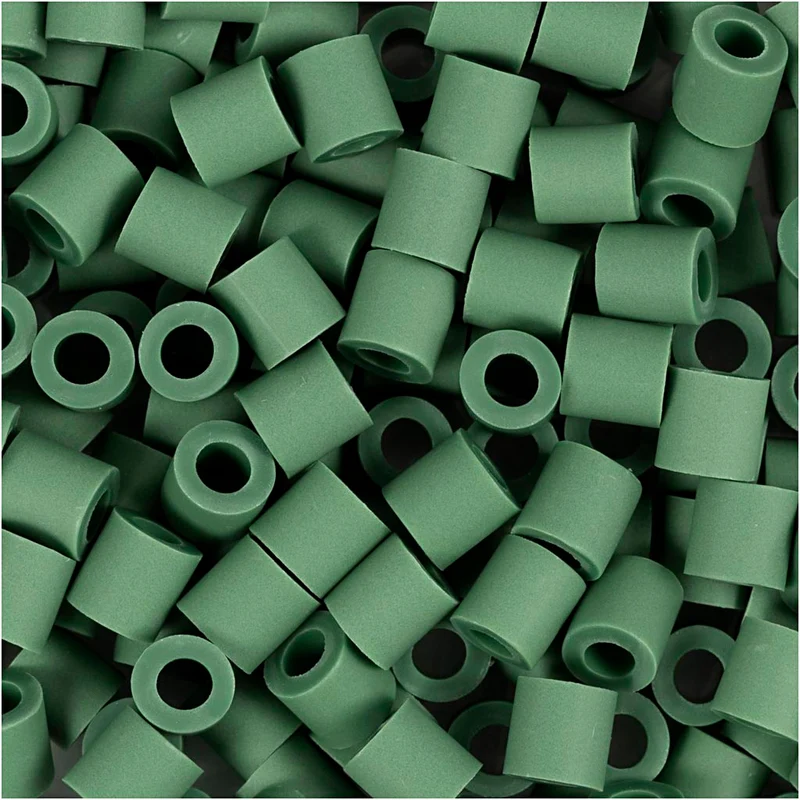 NABBI BioBeads, Größe 5x5 mm, Lochgröße 2,5 mm, medium, Dunkelgrün, 1000 Stk/ 1 Pck [HOB-9067642]