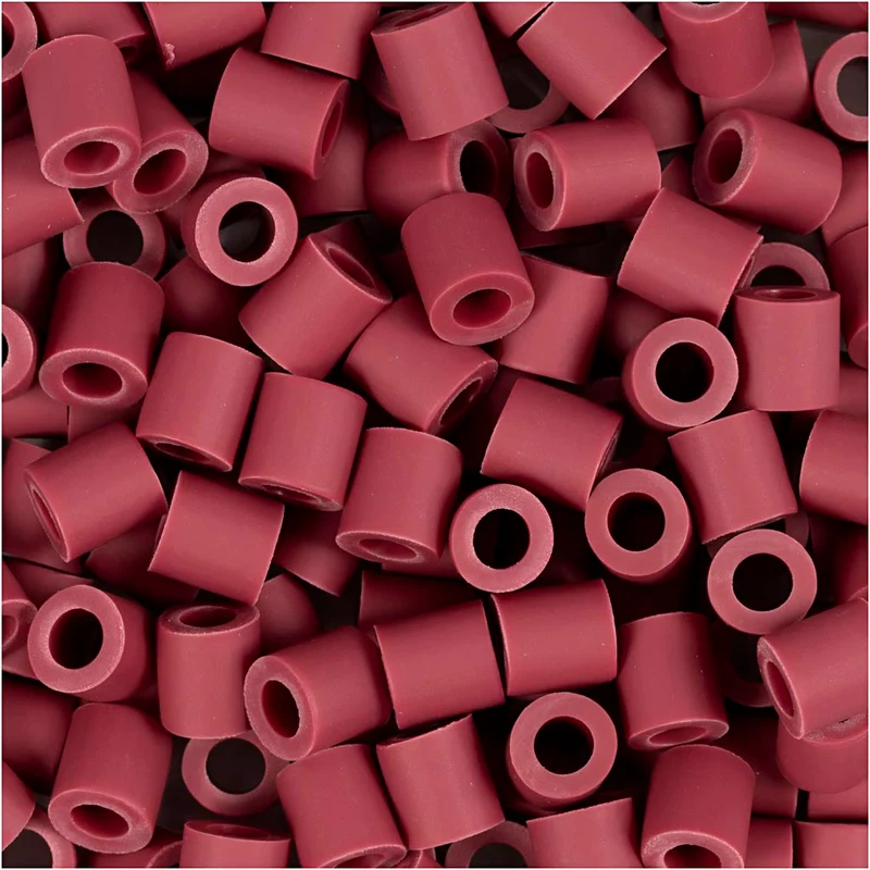 NABBI BioBeads, Größe 5x5 mm, Lochgröße 2,5 mm, medium, Burgundy, 1000 Stk/ 1 Pck [HOB-9067640]