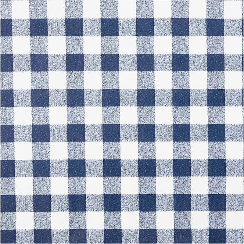 Wachstuch, Karo, B 140 cm, Blau, Weiß, 20 m/ 1 Rolle [HOB-805590]