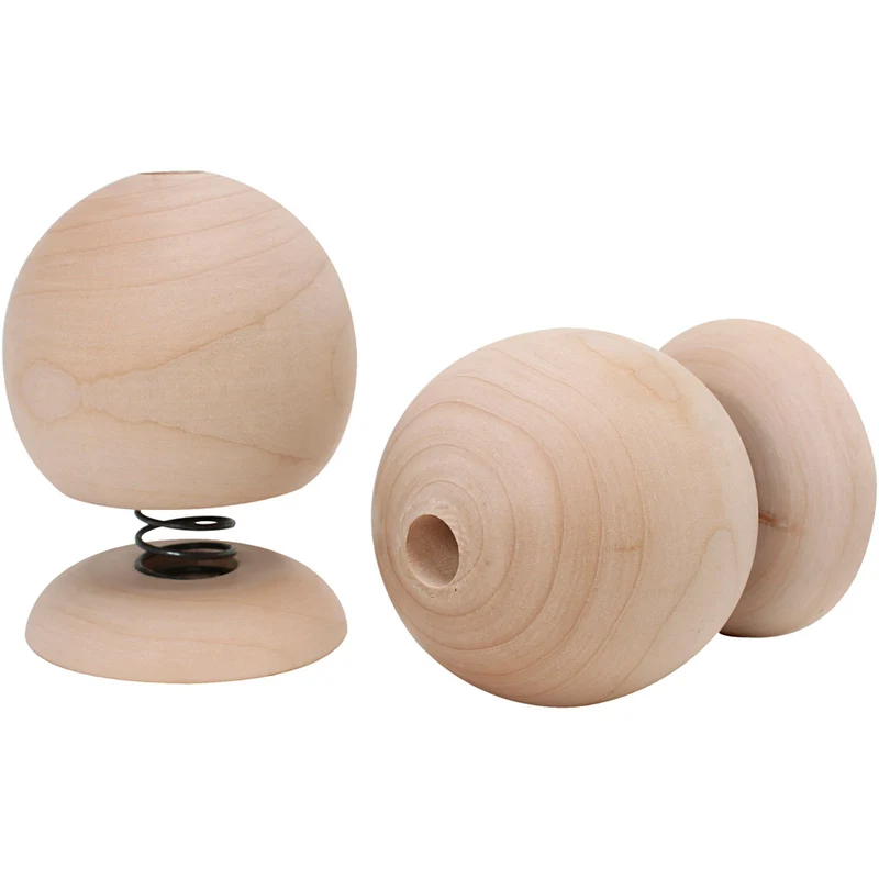 Wackel-Figur aus Holz, H 75 mm, D 50 mm, 12 Stk/ 1 Pck [HOB-669055]