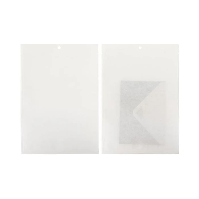 Kraft Klappenbeutel Weiß Umweltfreundlich 15,2x22,9 cm Verschließbar (100 Stück) [KHS69WK]
