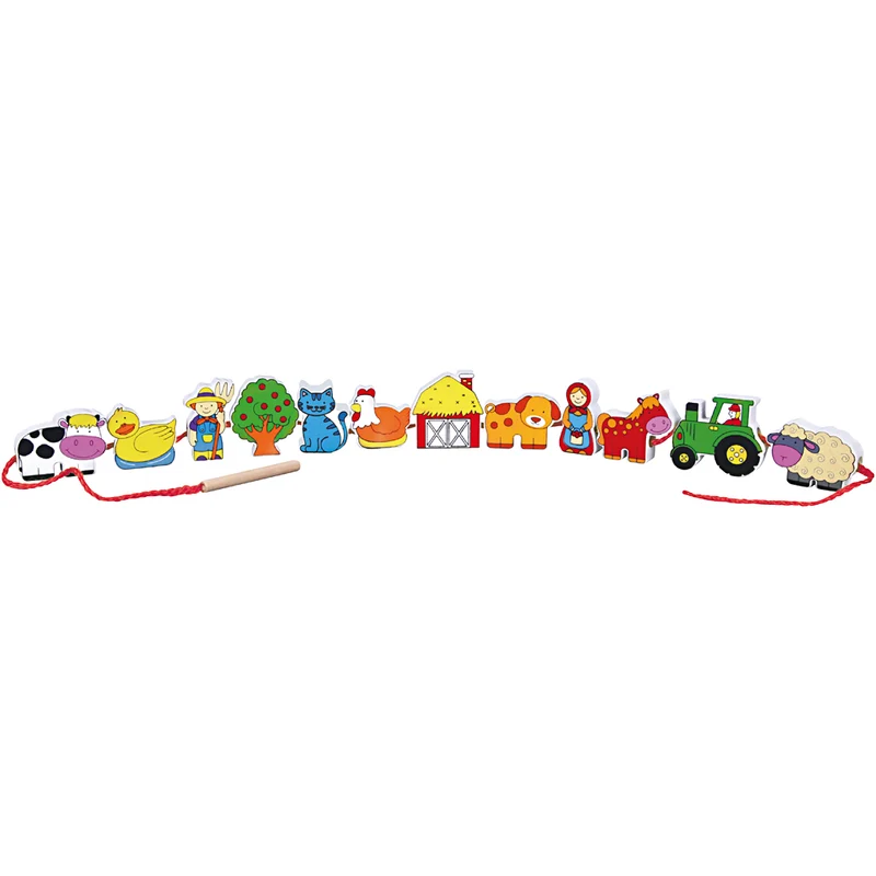 VIGA Spielfiguren an einer Kordel, 13 Teile, 1 Set [HOB-907749]