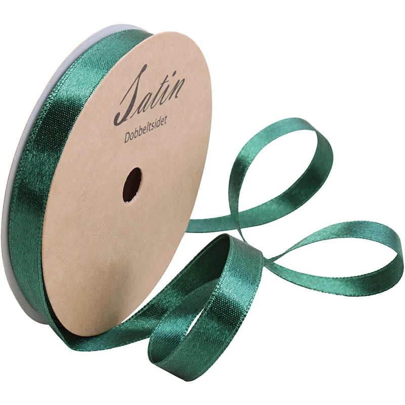Satinband, B 10 mm, Grün, 3x10 m/ 1 Rolle [HOB-780264]