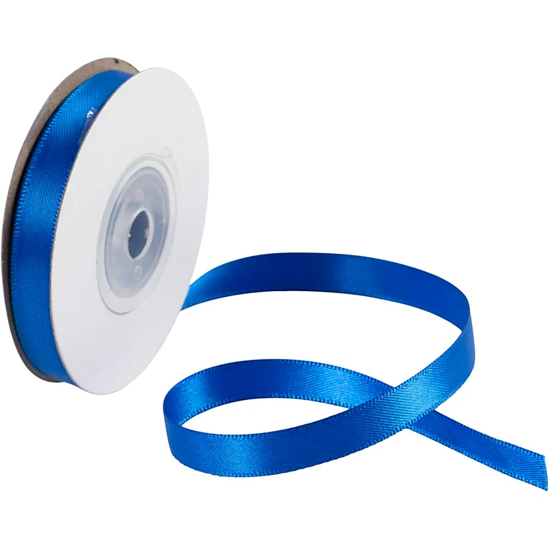 Satinband, B 10 mm, Blau, 3x10 m/ 1 Rolle [HOB-780254]