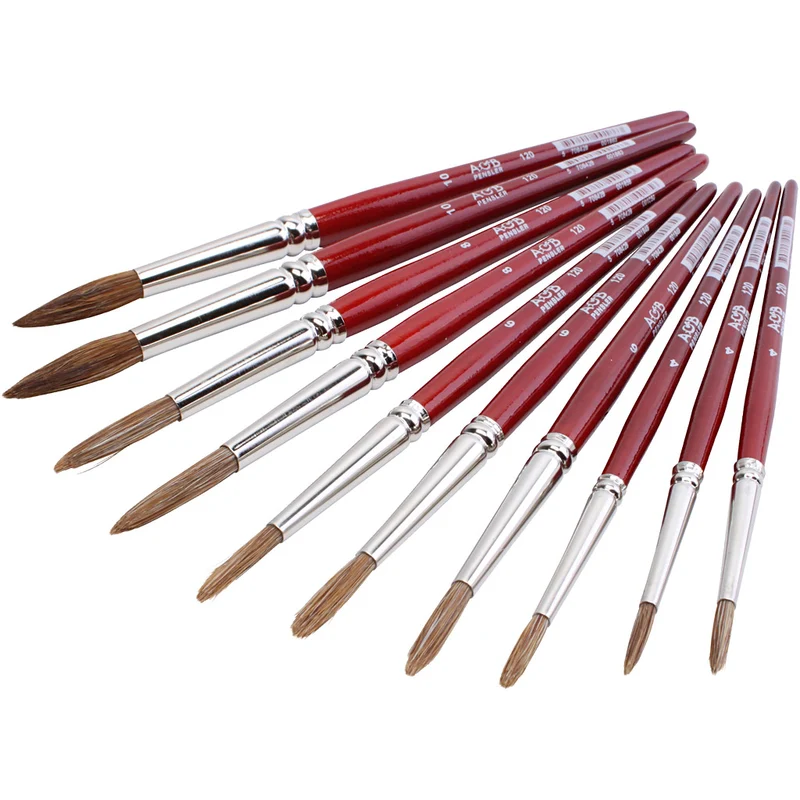 Aquarellpinsel, 10 Stk/ 1 Pck [HOB-662012]