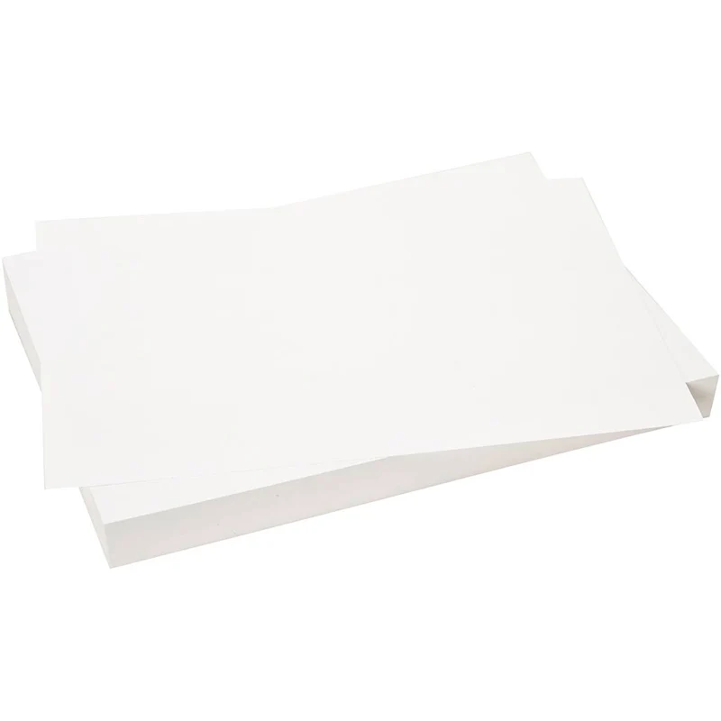 Karton, farbig, A4, Blatt 210x297 mm, 180 g, Weiß, 2x100 Bl./ 1 Pck [HOB-97500874]