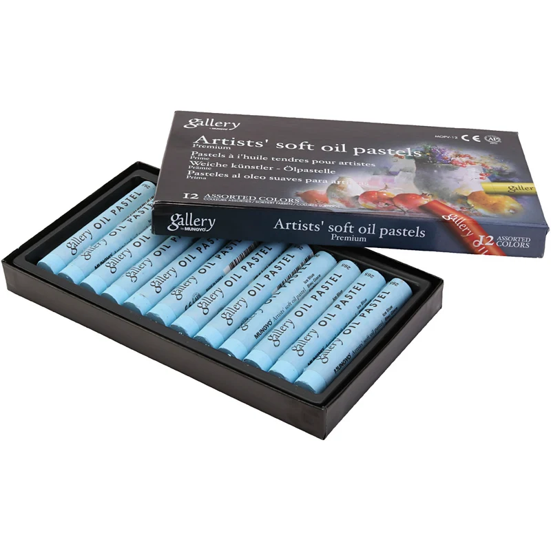 Gallery Ölkreiden, L 7 cm, D 11 mm, Dicke 11 mm, Arktisblau, 12 Stk/ 1 Pck [HOB-425352]