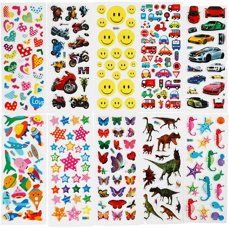 3D-Sticker, Größe 7x17 cm, 20 Bl./ 1 Pck [HOB-230145]