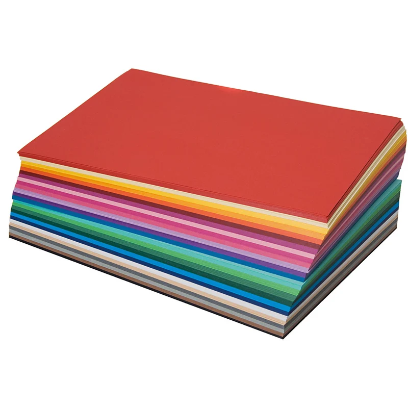 Papier zum Ausschneiden - Farben Ton in Ton, A4, 130 g, 20x25 Bl. sort., 500 Bl./ 1 Pck [HOB-155000]
