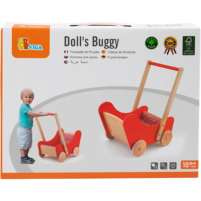 VIGA Puppenwagen, Größe 52x44x30 cm, 1 Stk [HOB-907727]