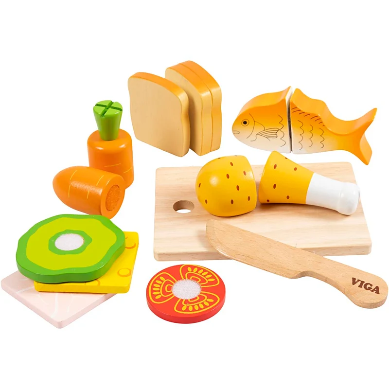 VIGA Lunchbox-Essen zum Schneiden, 17 Teile/ 1 Set [HOB-907714]