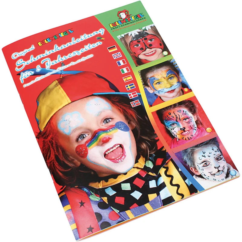 Eulenspiegel Gesichtsschminke-Booklet, 19 Gesichtsschminks-Designs, 1 Stk [HOB-841151]
