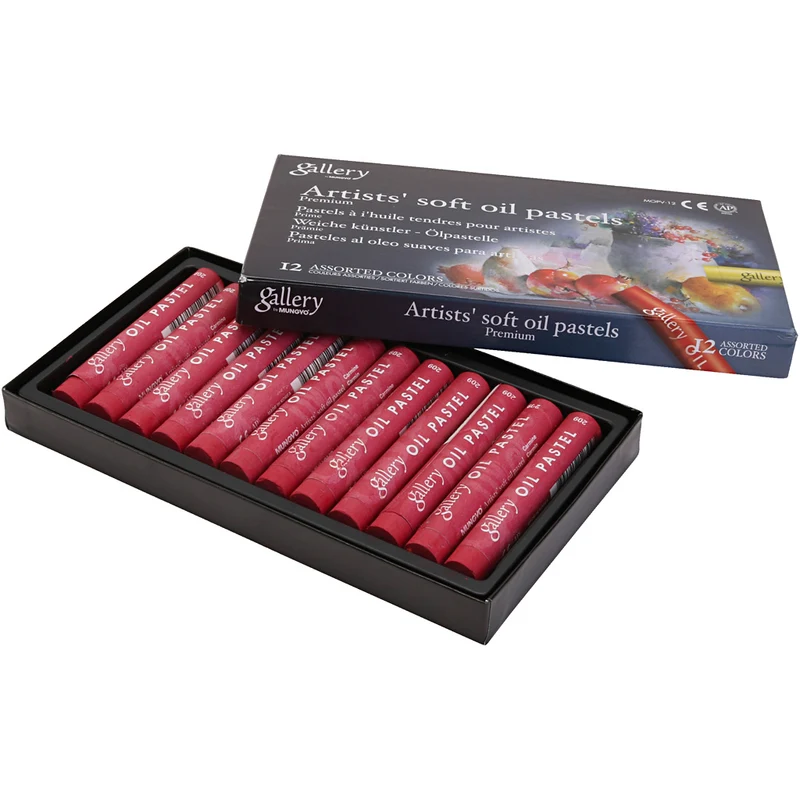 Gallery Ölkreiden, L 7 cm, D 11 mm, Dicke 11 mm, Karminrot, 12 Stk/ 1 Pck [HOB-425336]