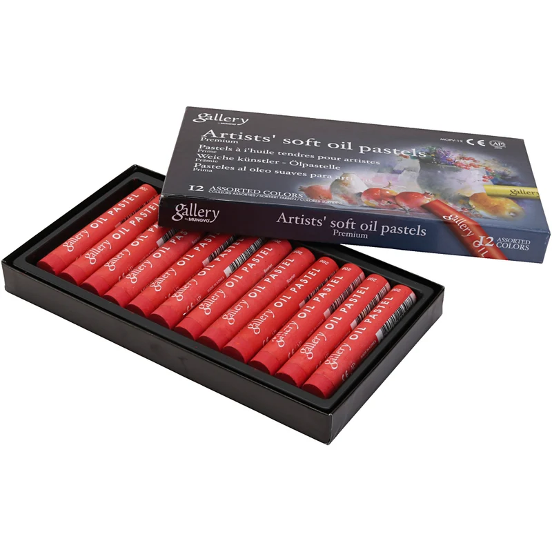 Gallery Ölkreiden, L 7 cm, D 11 mm, Dicke 11 mm, Scharlach, 12 Stk/ 1 Pck [HOB-425334]