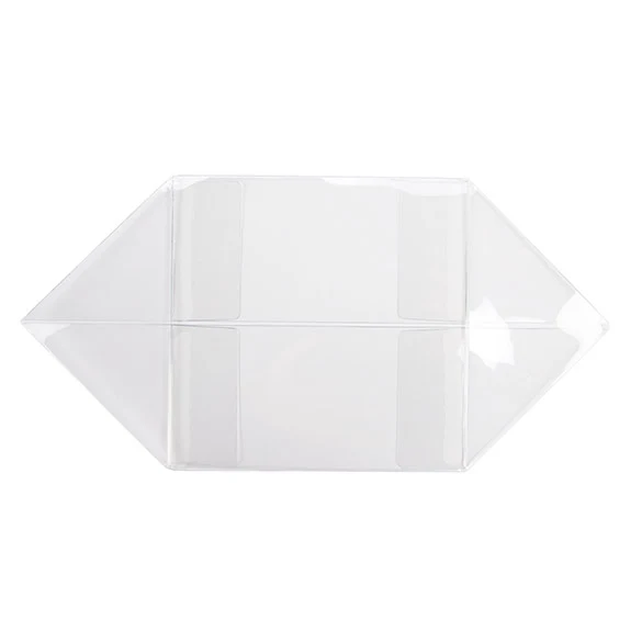 Faltbarer Deckel Kristallklar 15,4x7,6x15,4 cm (25 Stück) [BT14]