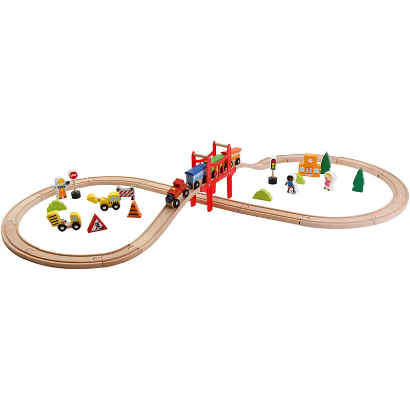 19-Teiliges Eisenbahnset von VIGA, 39 Teile/ 1 Pck [HOB-14340387]