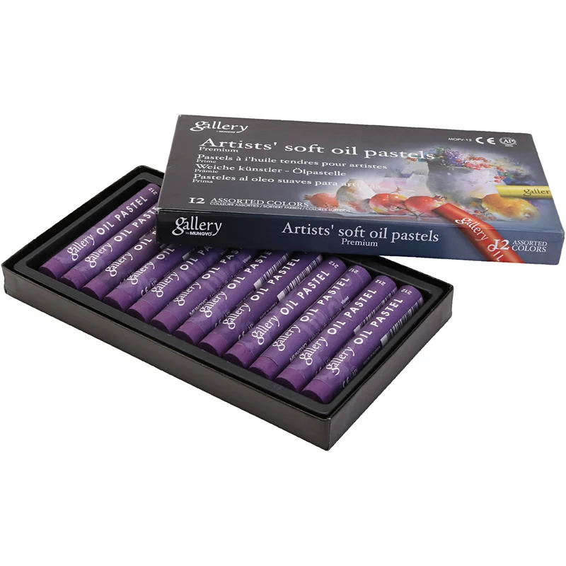 Gallery Ölkreiden, L 7 cm, D 11 mm, Dicke 11 mm, Violett, 12 Stk/ 1 Pck [HOB-425346]