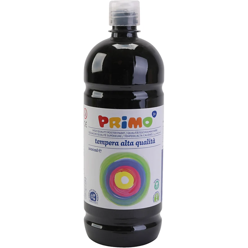 Temperafarbe Matt, Schwarz, 1000 ml/ 1 Fl. [HOB-642184]