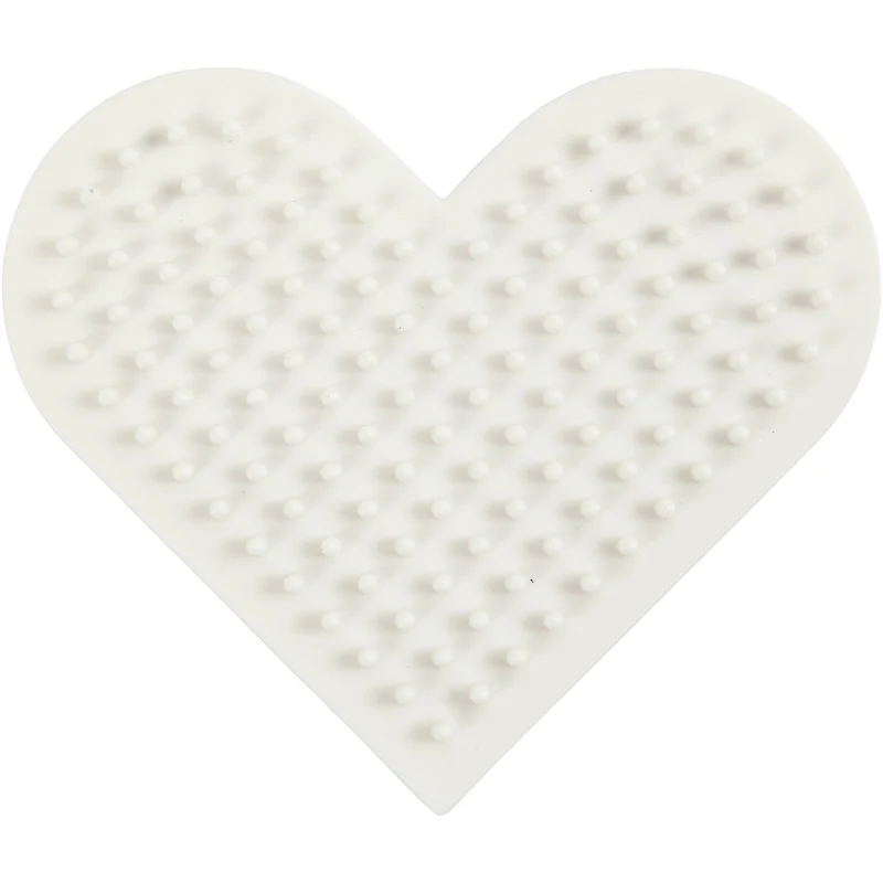 NABBI BioBeads Steckplatte, Kleines Herz, Größe 7x8,5 cm, medium, 1 Stk [HOB-906785]