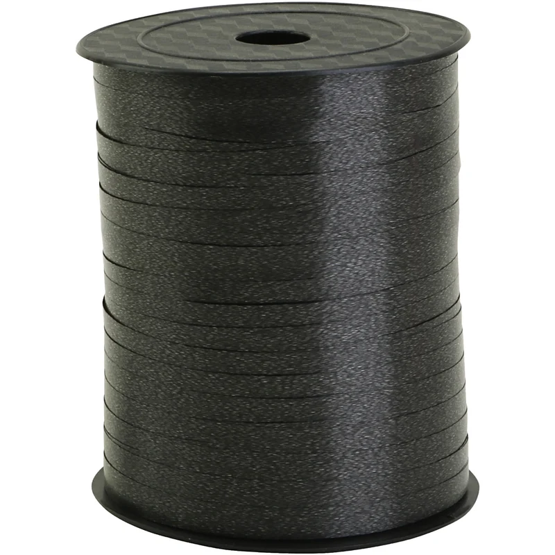Kräuselband, B 5 mm, Schwarz, 400 m/ 1 Rolle [HOB-557484]