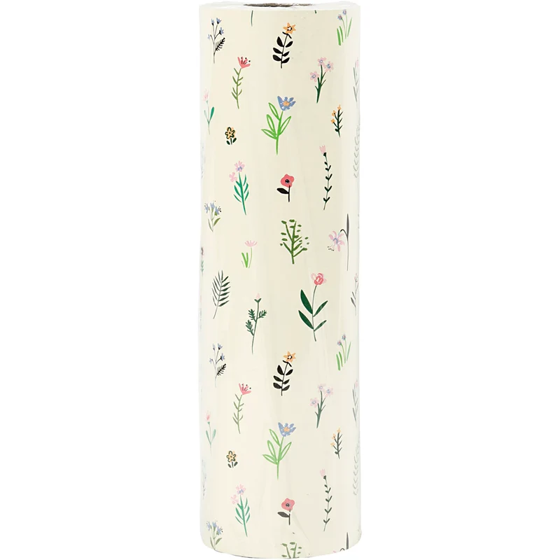 Geschenkpapier, Flora, B 50 cm, 80 g, 100 m/ 1 Rolle [HOB-556432]