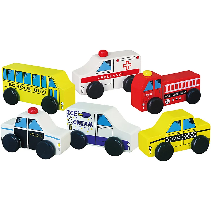 VIGA Mini-Autos, Nutzfahrzeuge, Größe 7-9 cm, 6 Teile/ 1 Set [HOB-908497]