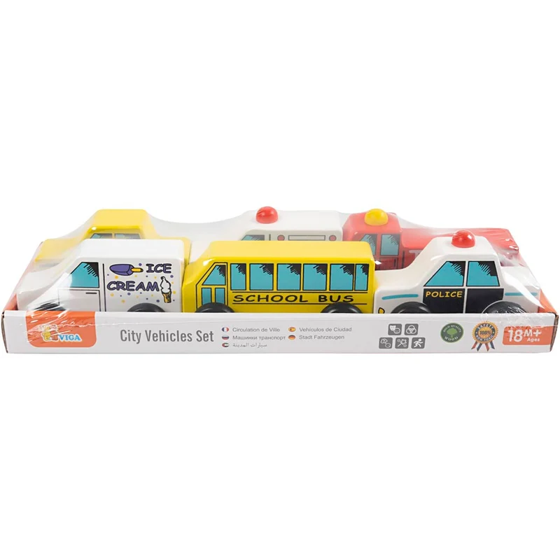 VIGA Mini-Autos, Nutzfahrzeuge, Größe 7-9 cm, 6 Teile/ 1 Set [HOB-908497]