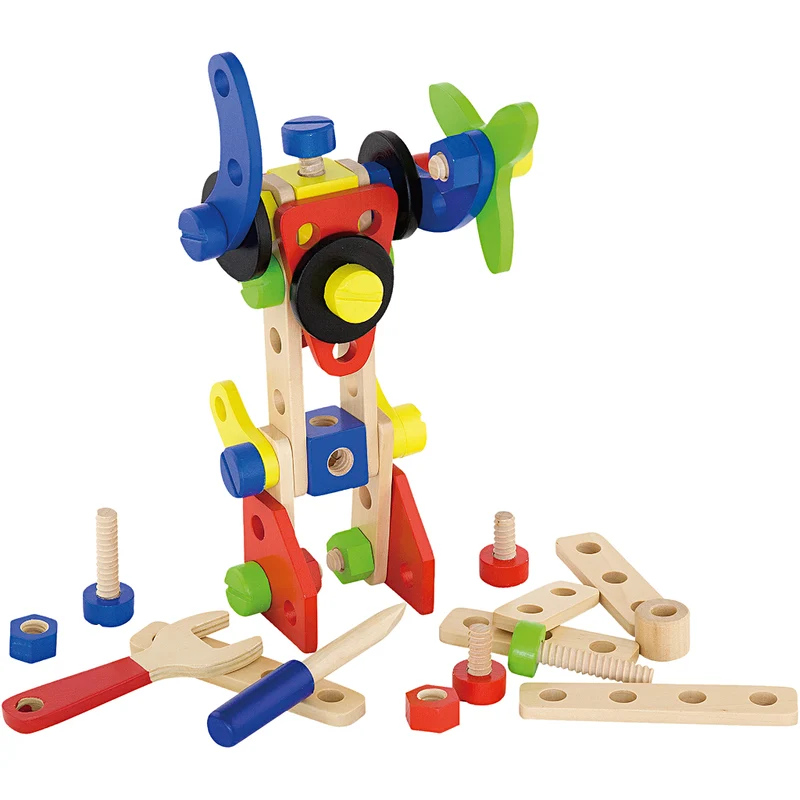 VIGA Holzbauklötze, 68 Teile/ 1 Set [HOB-908495]