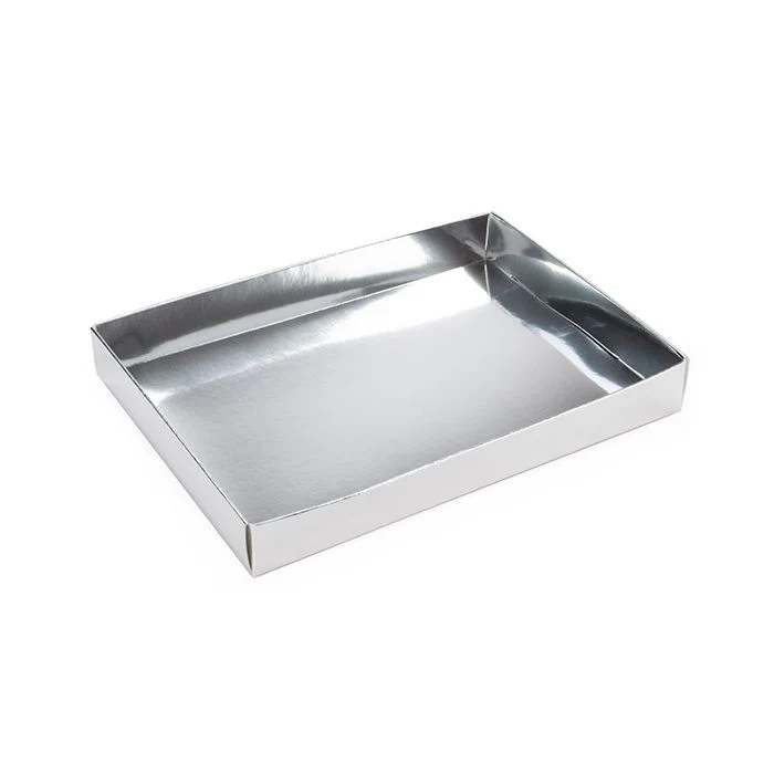 Pappschachtelböden Silber 13.7x2.5x19.1cm (25 Stück) [SS15]