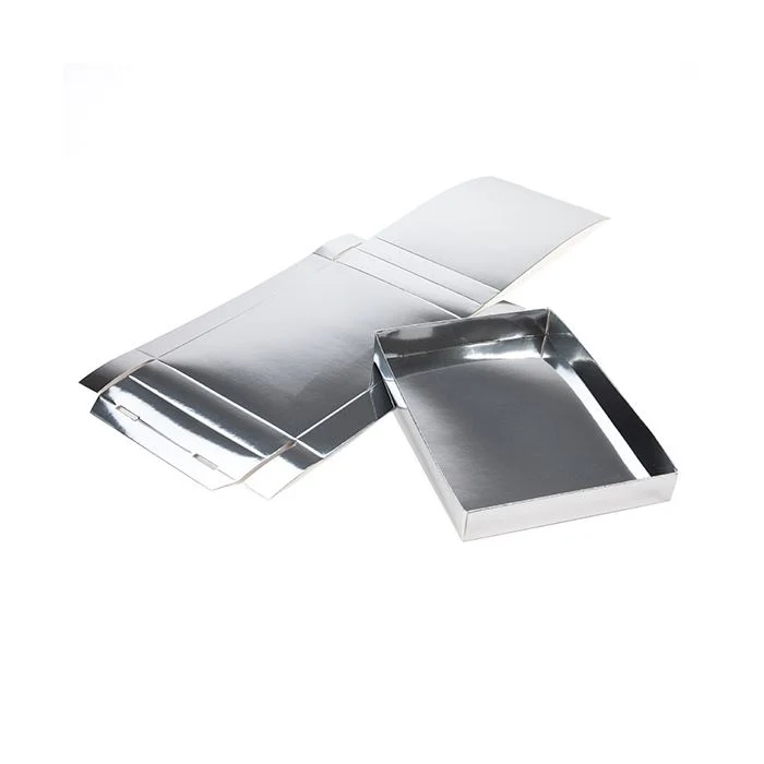 Pappschachtelböden Silber 13.7x2.5x19.1cm (25 Stück) [SS15]