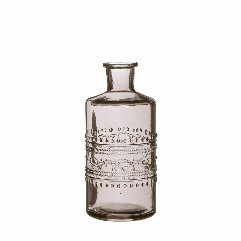Blumenvasen Porto Ø7.5cm | H: 14.5cm Grau (12 Stück) [IFS-29746]