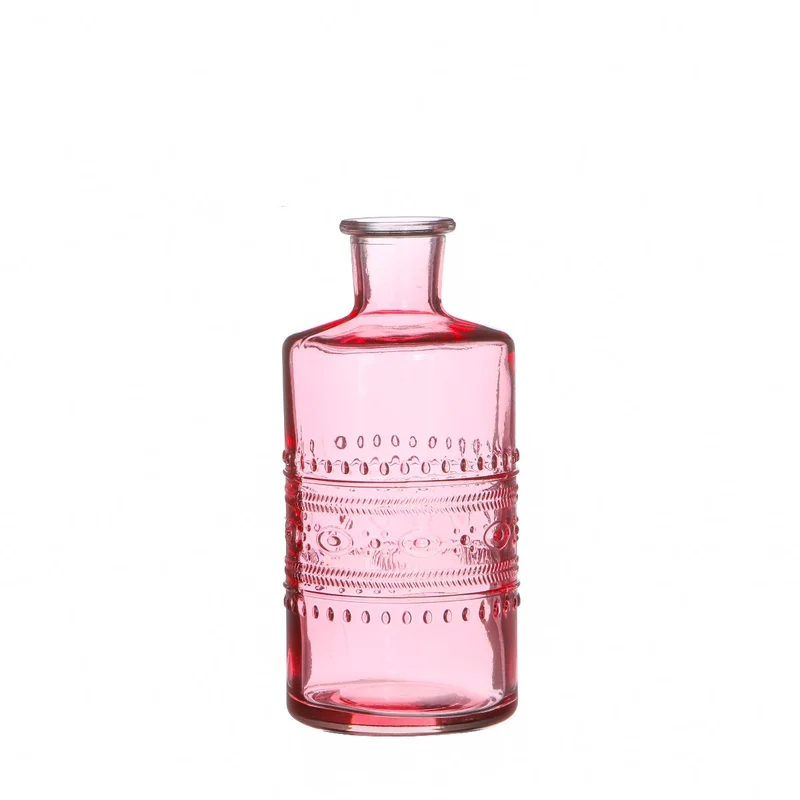 Blumenvasen Porto Ø7.5cm | H: 14.5cm Rosa (12 Stück) [IFS-29741]