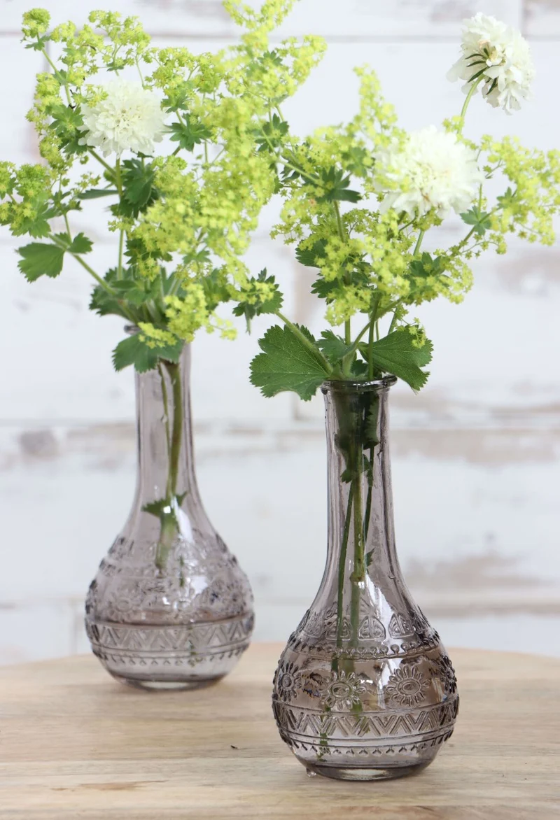 Blumenvasen Paris Ø7.5cm | H: 16cm Grau (12 Stück) [IFS-29726]
