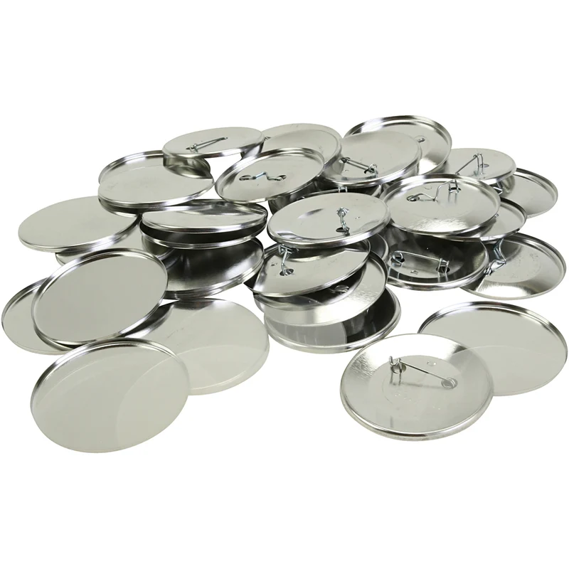Badges, D 5,5 cm, 100 Stk/ 1 Pck [HOB-724112]