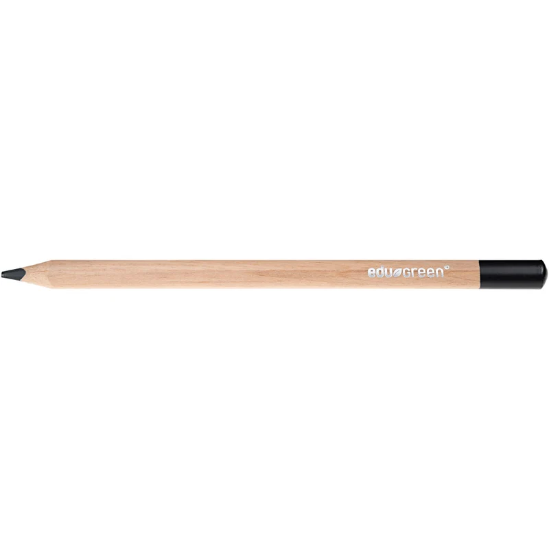 edu Green Jumbo-Buntstifte, Mine 5 mm, Schwarz, 10 Stk/ 1 Pck [HOB-408284]
