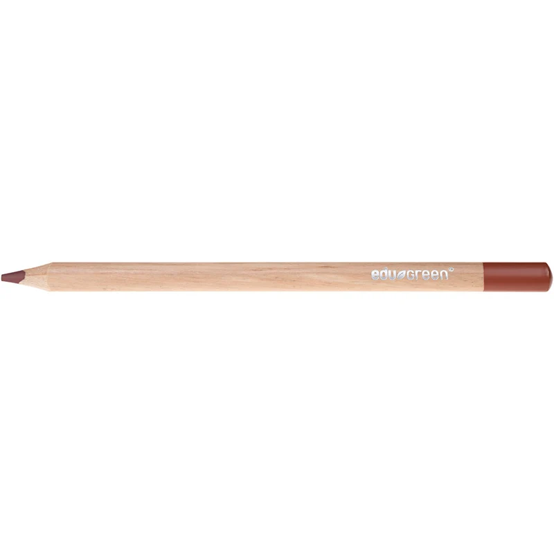 edu Green Jumbo-Buntstifte, Mine 5 mm, Braun, 10 Stk/ 1 Pck [HOB-408274]