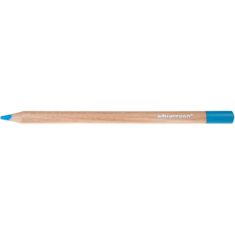 edu Green Jumbo-Buntstifte, Mine 5 mm, Hellblau, 10 Stk/ 1 Pck [HOB-408252]